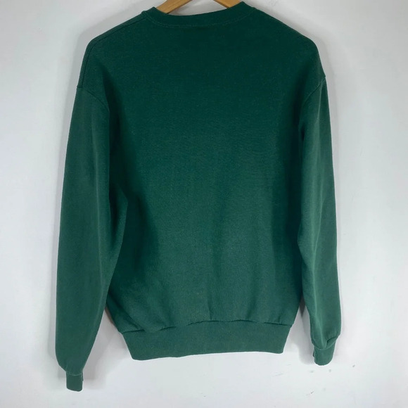 Vintage  Christmas Sweater Sweatshirt M 90s Santa Sparkle Pullover Retro Holiday - Picture 6 of 9